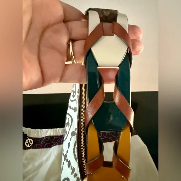 Tory Burch T Monogram Grommet Mini Crescent Crossbody Bag - Picture 5 of 13